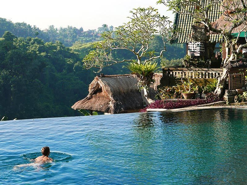 Belle piscine à l'hôtel Pita Maha Ubud, pour des vacances à Bali reposantes
