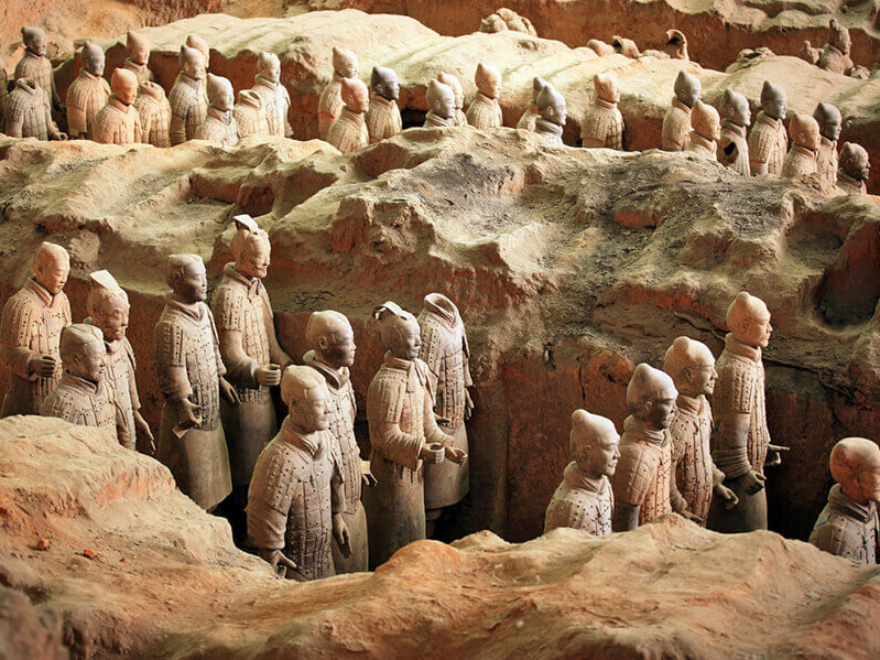 Terracotta Xian, armée en argile