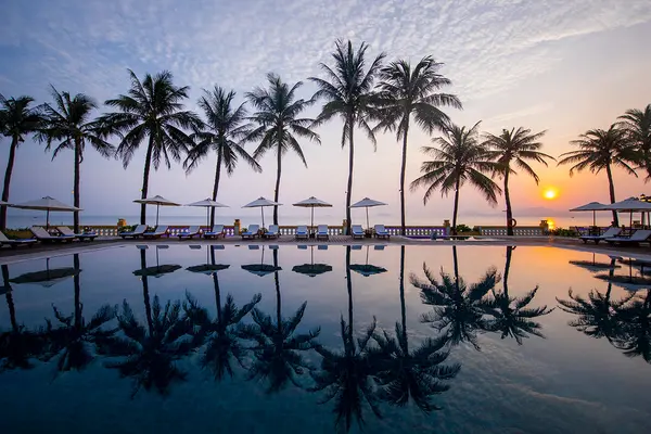 Coucher du soleil à l'hôtel Victoria Hoi An