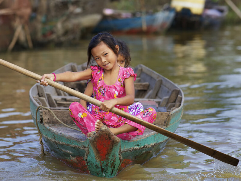 Ballade en bateau sur le lac Tonle Sap