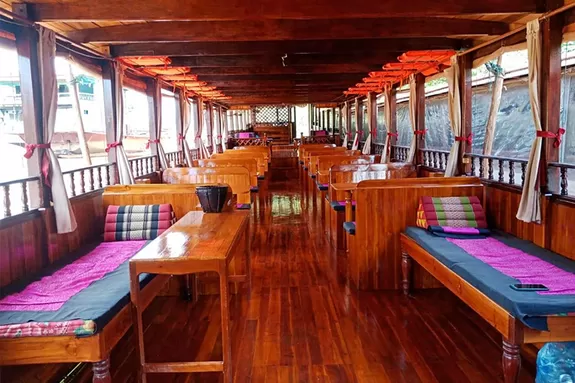 Bateau "Le Grand" qui relie Pakbeng à Luang Prabang