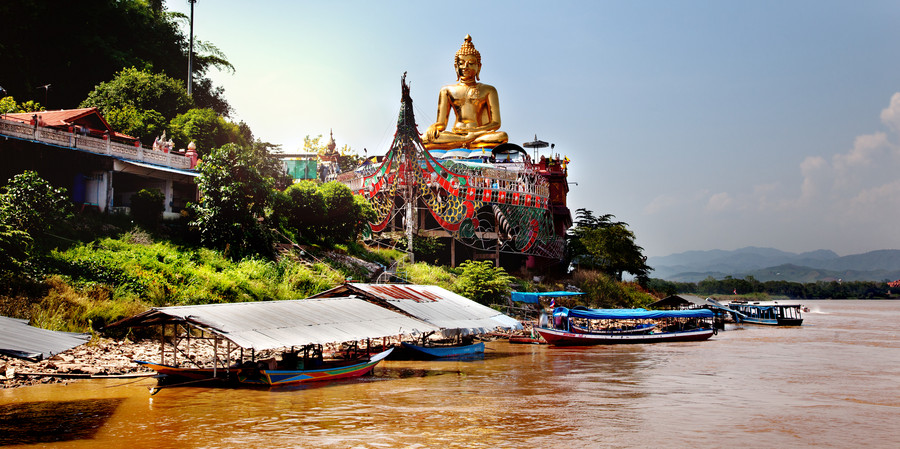 Au bord du Mekong 