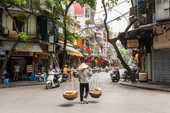 Dans les rues de Hanoi