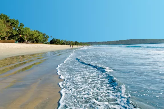 La plage de Jimbaran en face de l'hôtel Bali Intercontinental - des vacances de rêve