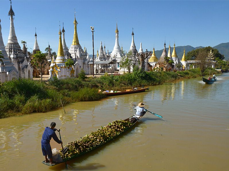 Promenade en bateau sur le lac Inle en Birmanie