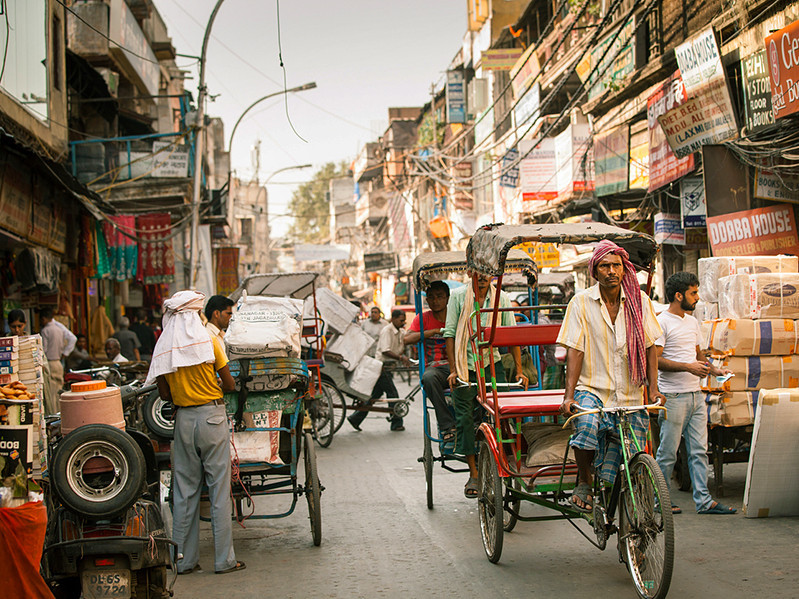 Scènes de rue Old Delhi
