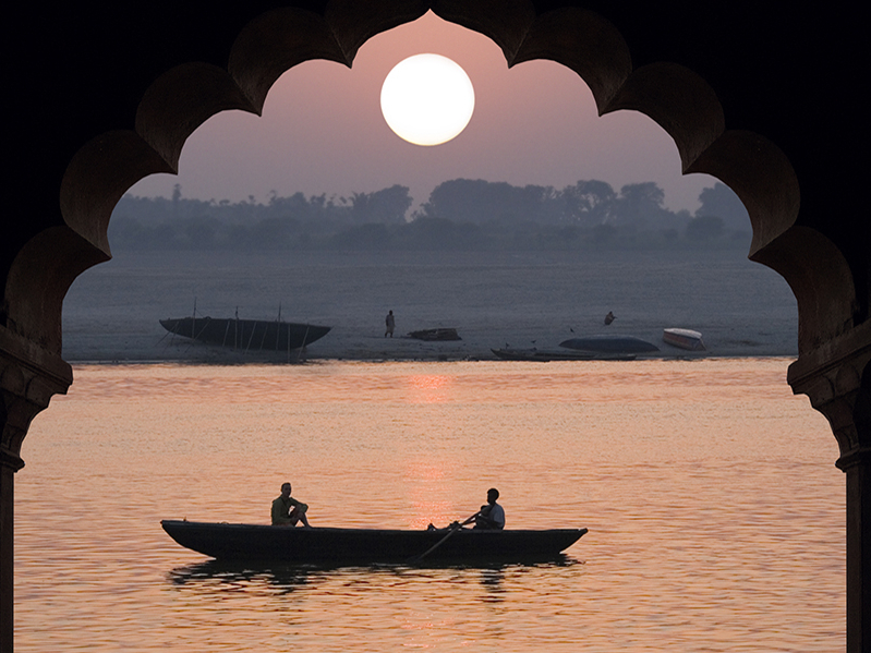 Au bord du Ganges à Varanasi