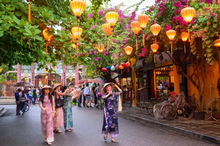 Dans les rues à Hoi An Vietnam
