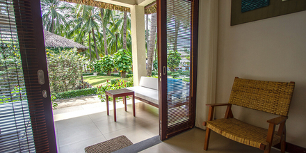 Chambre vue jardin à l'hôtel Blue Ocean Phan Thiet