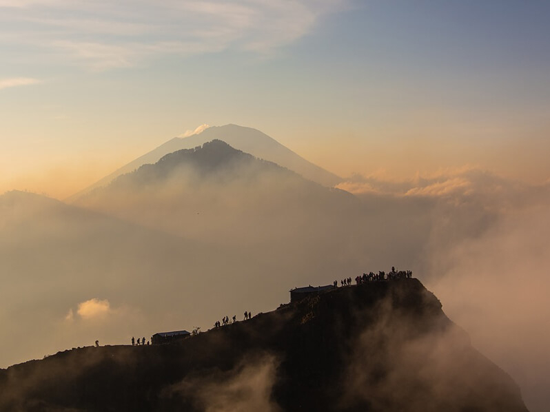 Le volcan Mont Batur