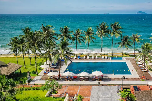 Vue aérienne de l'hôtel Victoria Hoi An