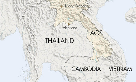 Carte visite de Luang Brabang Laos