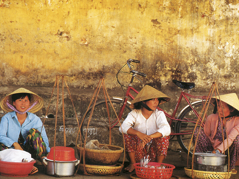 Scène de rue au Vietnam