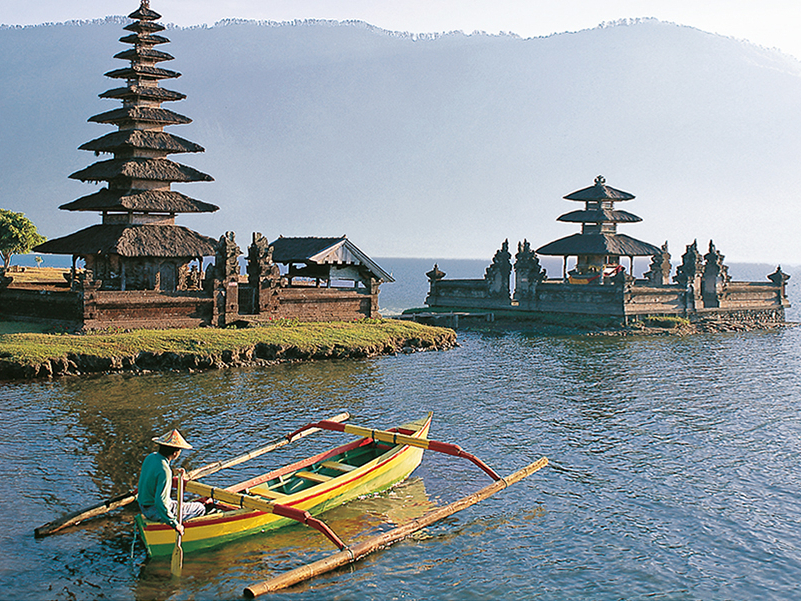 Le lac Bratan à Bali