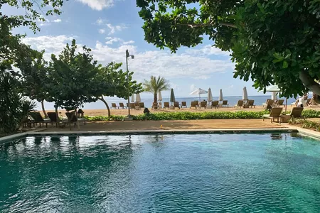 Vue sur la mer et les jardins tropicaux - Hotel Hyatt Regency Bali Sanur