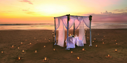 Dîner romantique à l'hôtel Bali Mandira