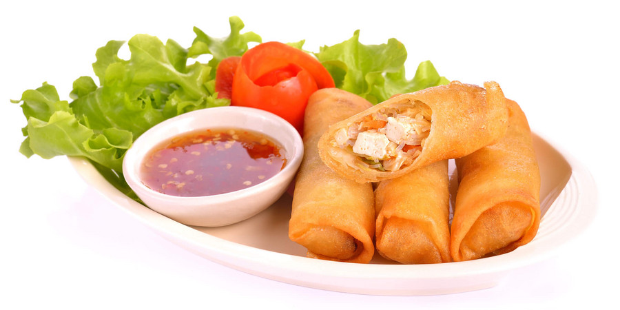 Une spécialité de la cuisine vietnamienne: rouleaux de printemps
