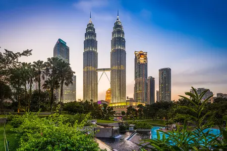 Les tours Petronas à Kuala Lumpur