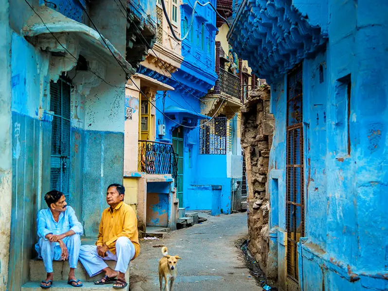 Voyage en Inde avec la visite de Jodphur, la ville bleue