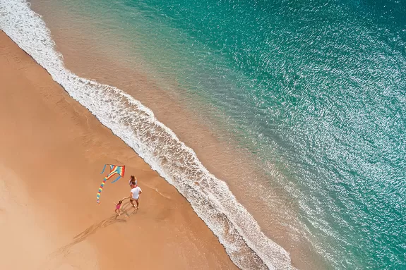 La plage devant l'hôtel Bali Intercontinental