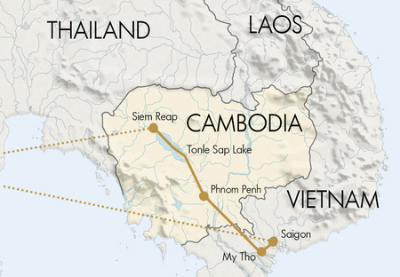 Flusskreuzfahrt Mekong von Kambodscha nach Vietnam
