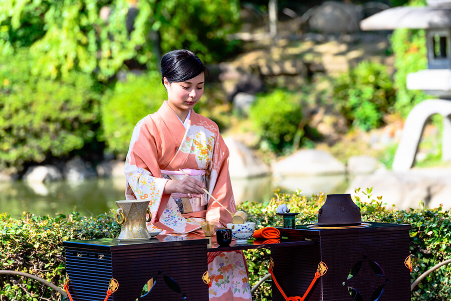 Une cérémonie du thé au Japon